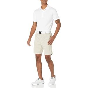 Amazon Essentials Men's Slim-Fit Stretch Golf Short, Stone color, size 40